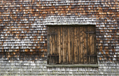 Austria, Styria, Stuebing, Closed door of wooden farmhouse - WWF001351