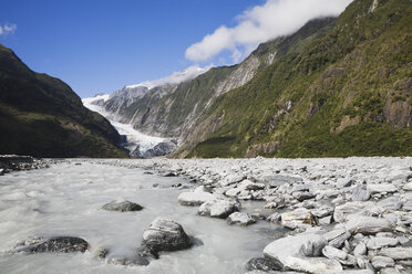 Neuseeland, Südinsel, Blick auf den Westland-Nationalpark mit Peter's Pool und Franz-Josef-Gletscher - GWF001221