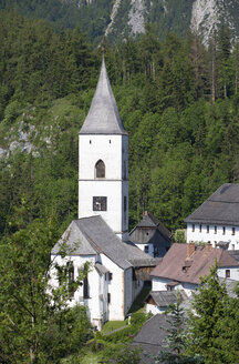 Österreich, Steiermark, Purgg-Trautenfels, Ansicht der Kirche heiliger georg - WWF001451