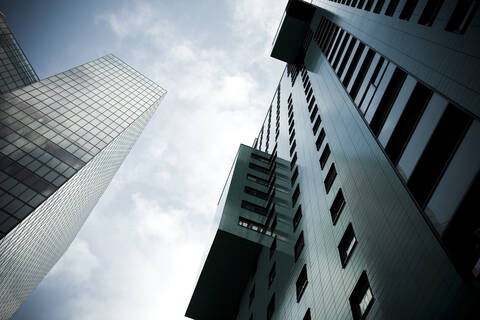 Austria, Vienna, Wienerberg City, View of architecture against sky stock photo