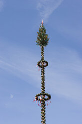 Austria, Salzkammergut, Traunkirchen, Close up of maypole - WWF001429