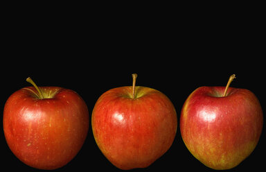 Red apples against black background - PSF000586