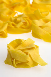 Ribbon pasta on white background - PSF000417