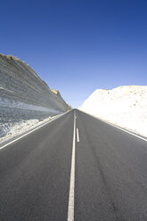 Spain, Granada, View of highway passing through calcareous rock - MSF002398