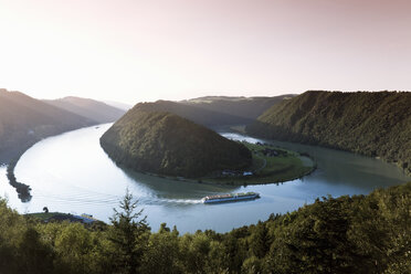 Austria, Elevated view of danube river - MSF002392