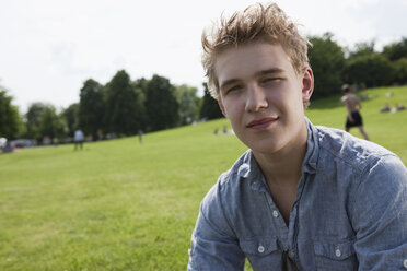 Germany, Berlin, Teenage boy portrait - WESTF015294