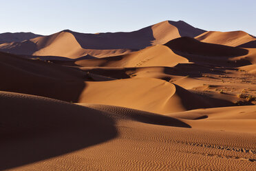 Africa, Namibia, Namib Naukluft National Park, View of sand dunes at the naravlei in the namib desert - FOF002442