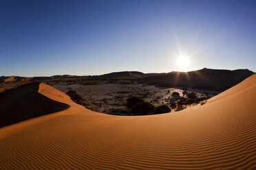 Afrika, Namibia, Namib Naukluft National Park, Blick auf Sanddünen am Naravlei in der Namibwüste - FOF002445