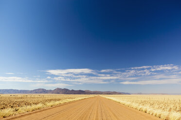 Africa, Namibia, Namib Desert, View of gravelroad through Namib Rand - FOF002383