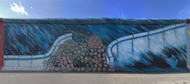 Deutschland, Berlin, Graffiti an der Berliner Mauer - WVF000046