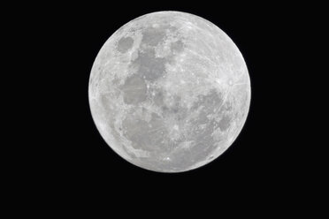 Afrika, Namibia, Etoscha-Nationalpark, Vollmond am Himmel bei Nacht - FOF002533