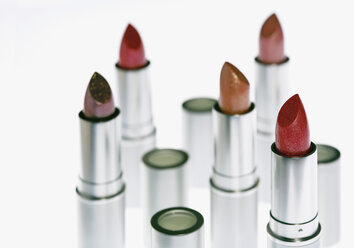 Variety of lipsticks on white background - WBF000347