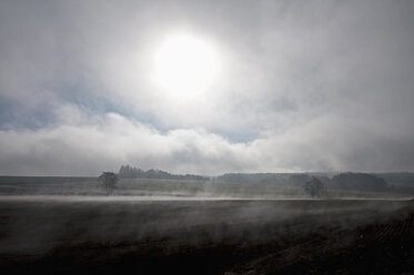 Germany, Bavaria, View of landscape with fog - MOF000150