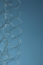 Germany, Frankfurt, Barb wire, close up - TLF000564