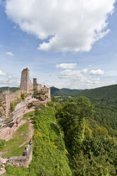 Deutschland, Rheinland-Pfalz, Pfalz, Dahn, Ansicht der Burg Altdahn - WDF000778
