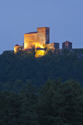 Germany, Rhineland-Palatinate, Palatinate, Annweiler am Trifels, View of Trifels castle - WDF000782