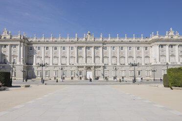 Spanien, Madrid, Fassade des Königspalastes von Madrid - RUEF000597