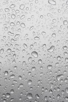 Waterdrops on metallic-silver car , close up - CSF013973