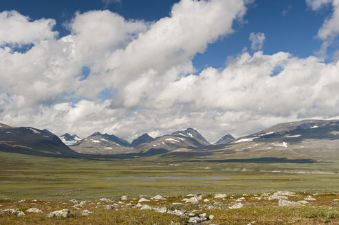Schweden, Lappland, Blick auf das Parte-Gebirge im Sarek-Nationalpark - SHF000495