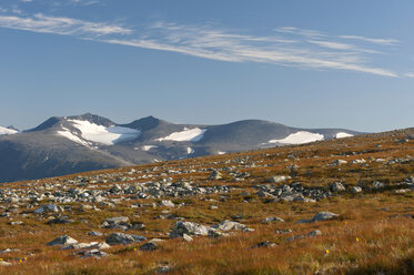 Schweden, Lappland, Blick auf das Skarki-Gebirge im Sarek-Nationalpark - SHF000499