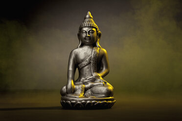Metallstatue eines Buddhas, Nahaufnahme - MAEF002864