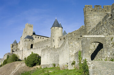 France, Aude, View of Carcassonne castle - MU000968