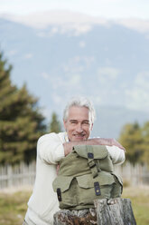 Italy, South Tyrol, Mature man smiling, portrait - WESTF015910