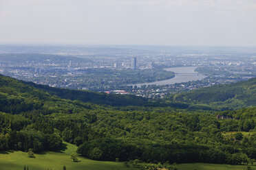 Europa, Deutschland, Nordrhein-Westfalen, Siebengebirge, Blick auf die Stadt Bonn - CSF014359