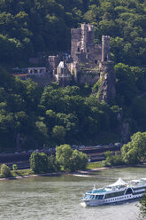 Europe, Germany, Rhineland-Palatinate, View of burg rheinstein castle - CSF014385