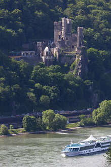 Europa, Deutschland, Rheinland-Pfalz, Ansicht der Burg Rheinstein - CSF014385