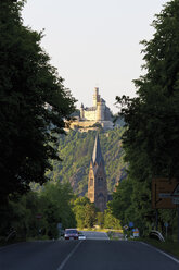 Europa, Deutschland, Rheinland-Pfalz, Blick auf die Marksburg - CSF014390