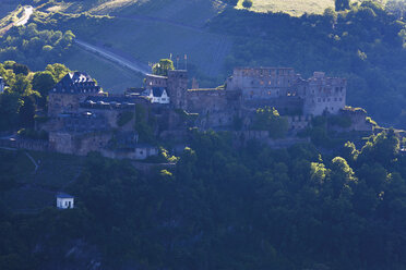 Europa, Deutschland, Rheinland-Pfalz, Ansicht der Burg rheinfels - CSF014392