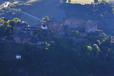 Europe, Germany, Rhineland-Palatinate, View of burg rheinfels castle - CSF014392