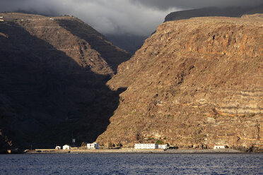 Spain, Canary Islands, La Gomera, La Rajita, View of banana factory - SIEF000056