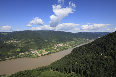 Austria, Lower Austria, View of mountains and danube river - SIEF000250