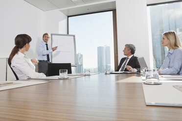 Germany, Frankfurt, Business people in conference room - SKF000539