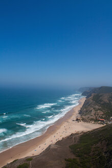 Portugal, Algarve, Sagres, Blick auf den Strand Praia da Condoama - WVF000113