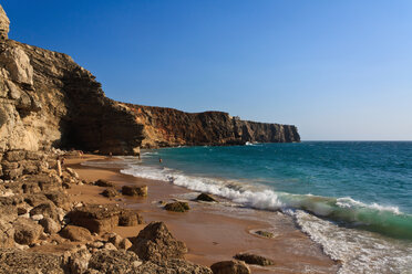 Portugal, Algarve, Sagres, View of Tonel beach - WVF000124