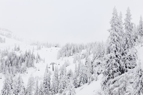 Österreich, Niederösterreich, Mostviertel, Blick auf das Hochkar-Skigebiet - SIEF000387