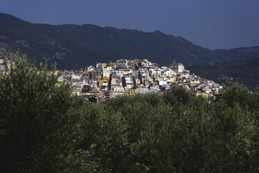 Europa, Italien, Gargano, Carpino, Blick auf das Dorf - TCF001414