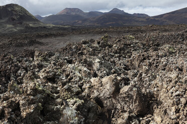 Spanien, Kanarische Inseln, Lanzarote, Blick auf das Lavafeld im Timanfaya-Nationalpark - SIEF000469