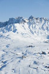 Austria, South Tirol, View of snowy mountain - MRF001225