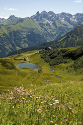 Deutschland, Bayern, Blick auf die Allgäuer Alpen - UMF000311