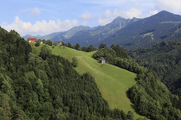 Austria, Vorarlberg, Laterns, View of Laternser Tal valley - SIEF000574