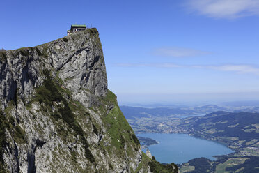 Österreich, Bundesland Salzburg, Salzkammergut, Schafberg, Mondsee, Blick auf Hotel auf der Schafbergspitze - SIE000600