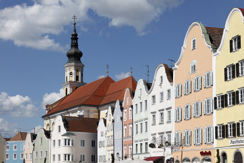 Österreich, Oberösterreich, Innviertel, Schärding, Silberzeile, Außenansicht eines Gebäudes - SIEF000703