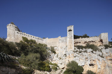 Spanien, Balearische Inseln, Mallorca, Felanitx, Blick auf das Castell de Santueri - SIEF000734