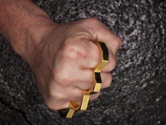 Fist with brass knuckles - AKF000332