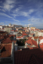 Portugal, Lisbon, View across old town of alfama - PSF000453