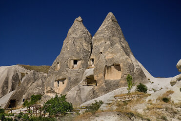 Türkei, Kappadokien, Goreme, Blick auf Felsformation - PSF000522